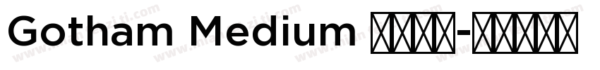 Gotham Medium 亮体西方字体转换